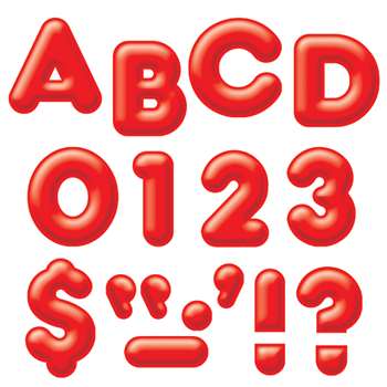 Ready Letters 4Inch 3-D Red By Trend Enterprises