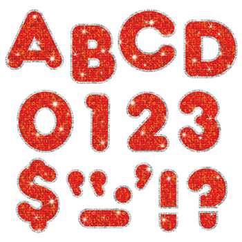 Red Sparkle Plus 4 Ready Letters By Trend Enterprises