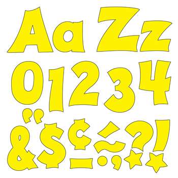 Yellow 4In Combo Pack Uppercase Lowercase By Trend Enterprises