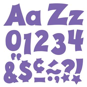Purple 4In Combo Pack Uppercase Lowercase By Trend Enterprises