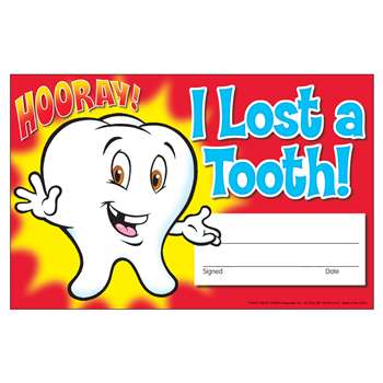 Awards I Lost A Tooth Hooray By Trend Enterprises