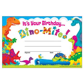 Birthday Dino-Mite Pals Recognition Awards, T-81057