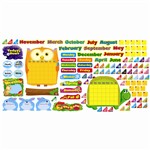 Animal Friends Yearly Calendars Bulletin Board Set, T-8252