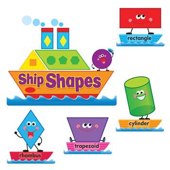 Ship Shapes & Colors Bulletin Board Set By Trend Enterprises