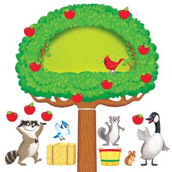 Apple Tree & Animals Bulletin Board Set By Trend Enterprises