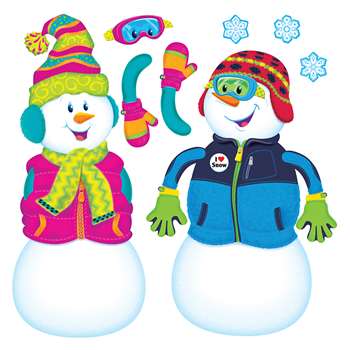 Playful Snow Pals Bulletin Board Set By Trend Enterprises