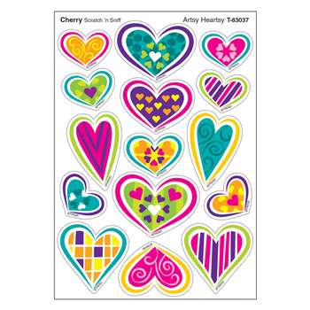 Artsy Heartsy/Cherry Shapes Stinky Stickers, T-83037