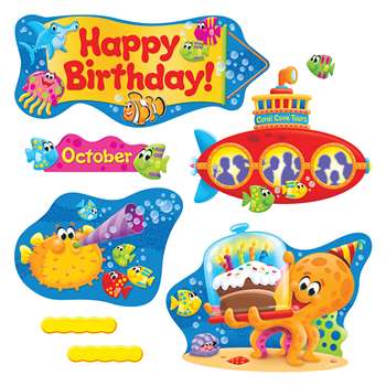 Sea Buddies Birthday Bulletin Board Set, T-8305