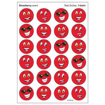 Stinky Stickers Red Smiles Strawberry By Trend Enterprises