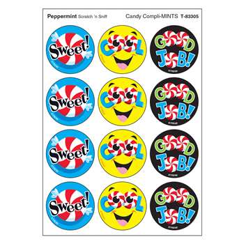 Candy Complimints/Peppermint Stinky Stickers, T-83305