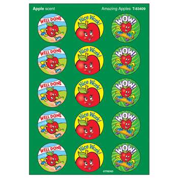 Stinky Stickers Amazing Apples 60Pk Acid-Free Apple By Trend Enterprises