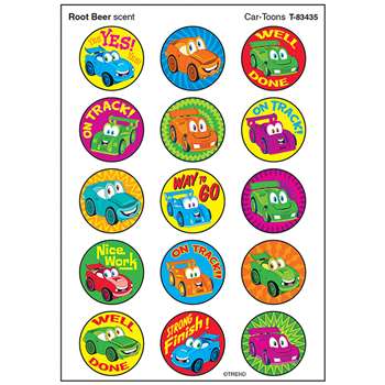 Car-Toons Stinky Stickers Large Round, T-83435