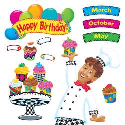 Happy Birthday Bake Shop Bulletin Board Set By Trend Enterprises