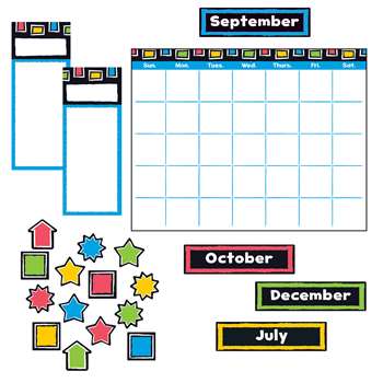 Bold Strokes Wipeoff Calendar Bulletin Board Set, T-8392