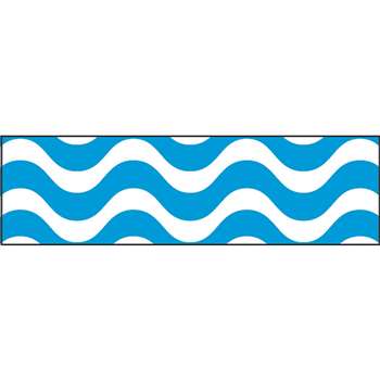 Wavy Blue Bolder Borders, T-85152