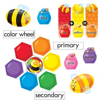 Color Bees Mini Bulletin Board Set By Trend Enterprises