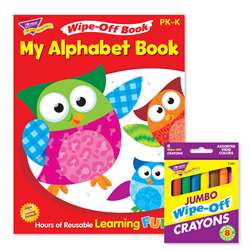 Alphabet Reusable Book & Crayons, T-90913
