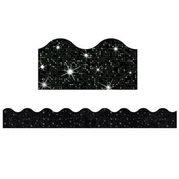 Black Sparkle Trimmer By Trend Enterprises