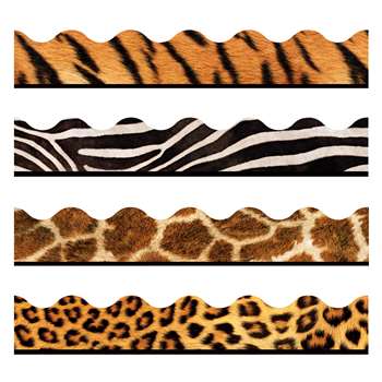 Animal Prints Terrific Trimmer Contains T92163, T92162, T92308, T92310 By Trend Enterprises