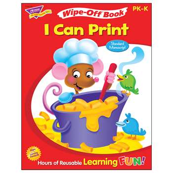 I Can Print Z-B 28Pg Wipe-Off Books Ooks By Trend Enterprises