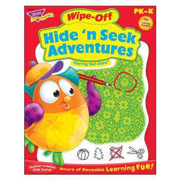 Hide N Seek Adventures Owl Stars Wipe Off Book, T-94226