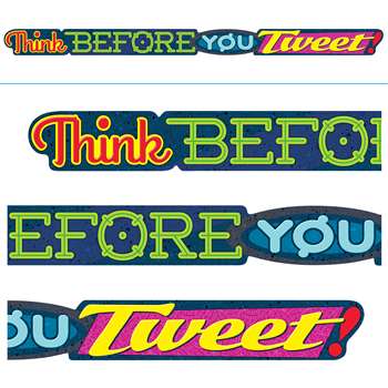 Think Before You Tweet Banner, T-A25218