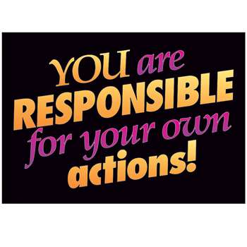 Poster You Are Responsible By Trend Enterprises