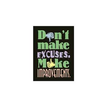 Poster Dont Make Excuses 13 X 19 Large By Trend Enterprises