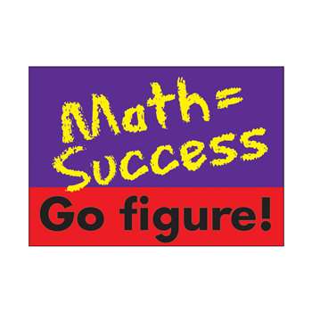 Poster Math = Success. Go Figure. By Trend Enterprises