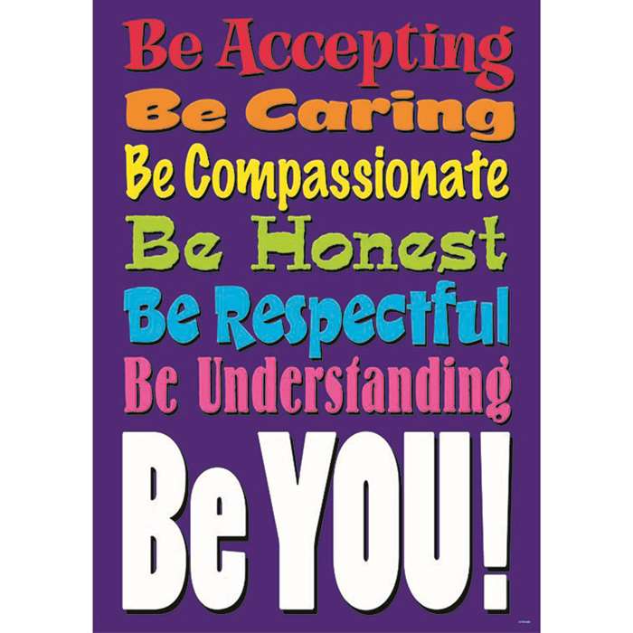 Be Accepting Be Caring Large Poster By Trend Enterprises