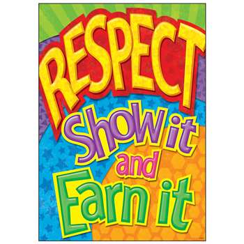 Respect Show It And Earn It Argus Large Poster By Trend Enterprises