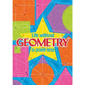 Life Without Geometry Is Point Less Argus Large Poster By Trend Enterprises