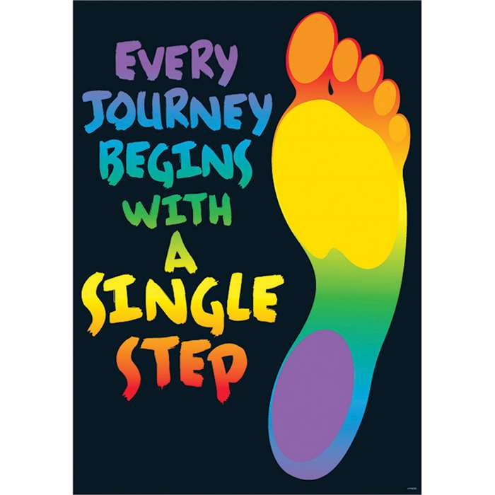 Every Journey Begins With Poster By Trend Enterprises