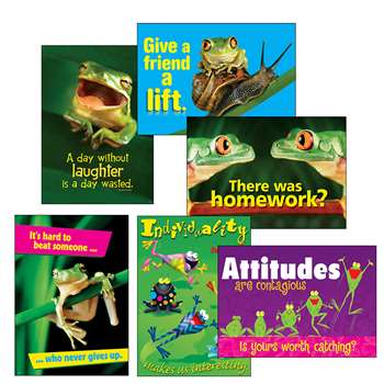 Awesome Attitude Frogs Combo Sets Argus Posters By Trend Enterprises