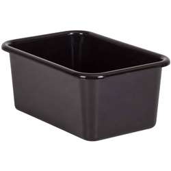 BLACK SMALL PLASTIC STORAGE BIN - TCR20380