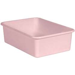 BLUSH LARGE PLASTIC STORAGE BIN - TCR20416