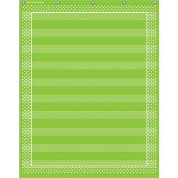 Lime Polka Dots 10 Pocket Chart, TCR20745