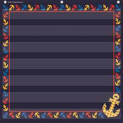 Anchors 7 Pocket 28X28 Pocket Chart, TCR20781