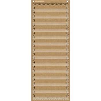 14-Pocket Pocket Chart Burlap 13X34, TCR20838