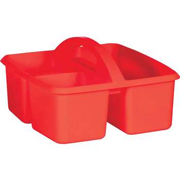 Red Plastic Storage Caddy, TCR20910