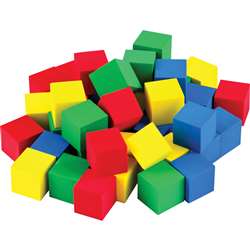 Multicolor 3/4&quot; Foam Cubes 40 Ct Stem Basics, TCR20938