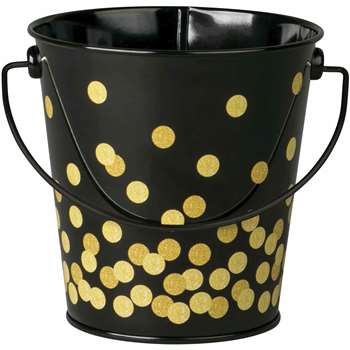 Black Confetti Bucket, TCR20975