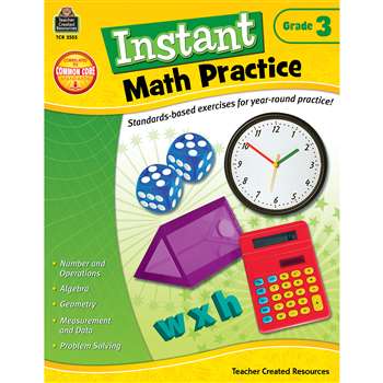 Instant Math Practice Gr 3 By Teacher Created Resources