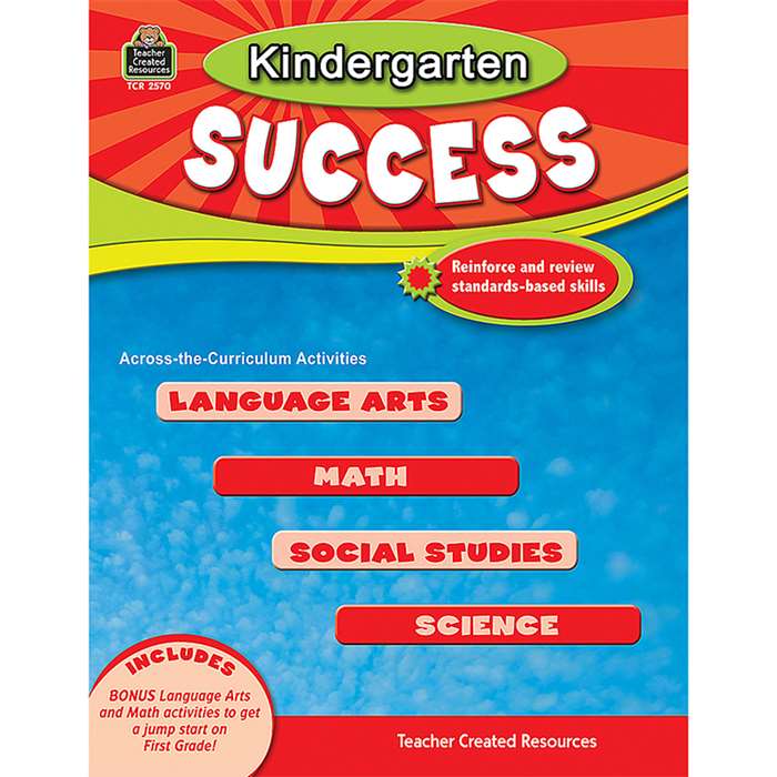 Kindergarten Success By Teacher Created Resources