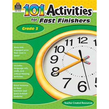 Gr 3 101 Activities For Fast Finishers By Teacher Created Resources