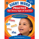 Sight Word Practice For Every Type Of Learner Gr K-1 By Teacher Created Resources