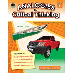 Gr 5 Analogies For Critical Thinking By Teacher Created Resources