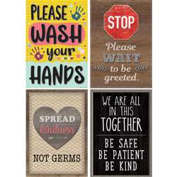 Health & Safety Poster Set Set Of 4, TCR32410
