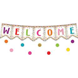 Confetti Pennants Welcome Bulletin Board Set, TCR3608