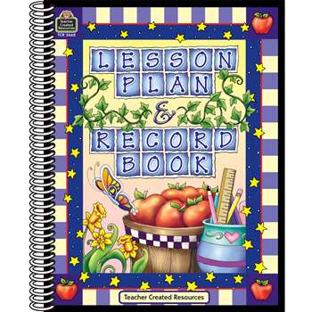 Lesson Plan & Record Book Checks Purple Checks Border By Teacher Created Resources